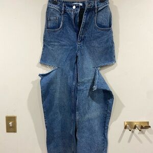 J.ING Blue Denim Wide Leg Jeans